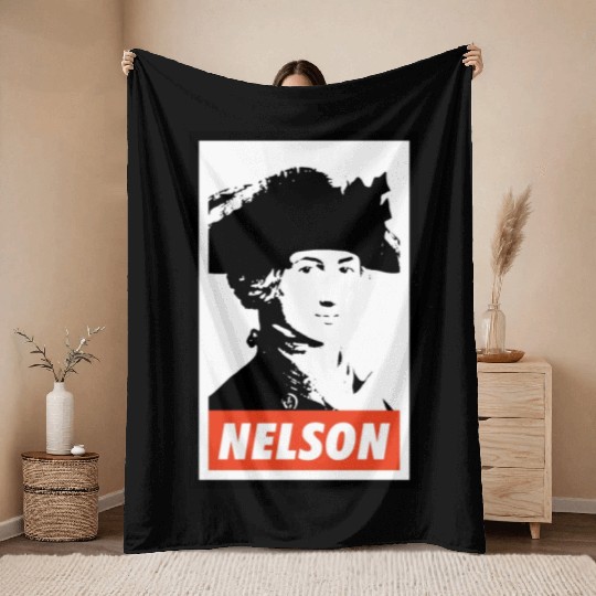 Horatio Nelson Throw Blankets