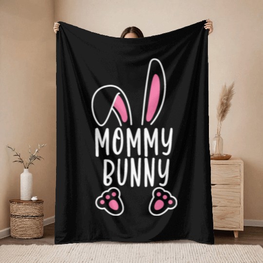 Rabbit Whisperer Wildlife Animal Mommy Bunny Lover Throw Blankets