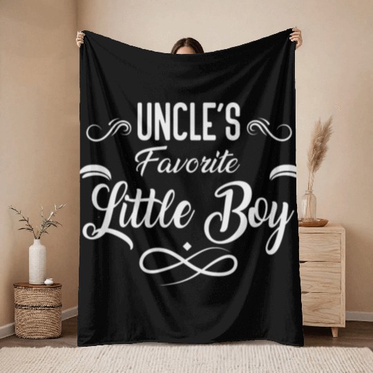 Uncle s Favorite Little boy Throw Blankets
