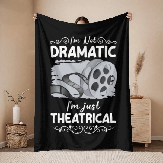 Actress Stage Drama Club Throw Blankets