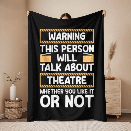 Theater Direction Drama Club Throw Blankets