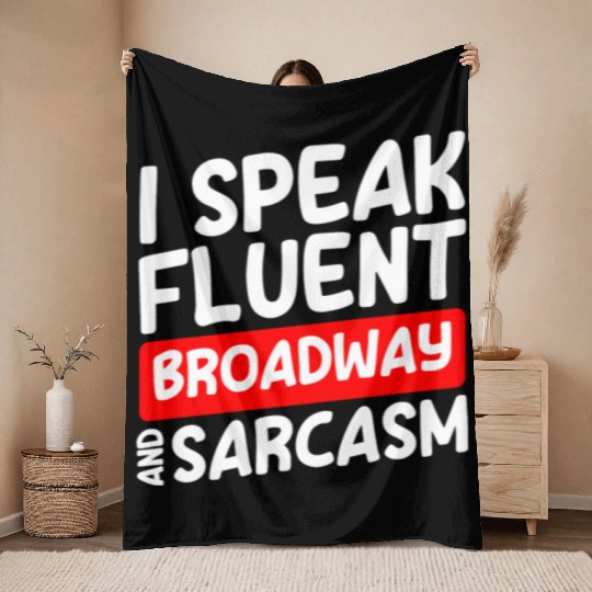 Actor Theater Fan Comedy Drama Club Throw Blankets