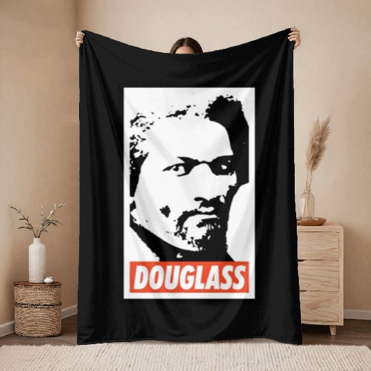 Frederick Douglass Throw Blankets