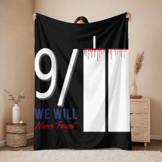 Patriot Day 9 11 Twin Towers New York USA Amerika Throw Blankets