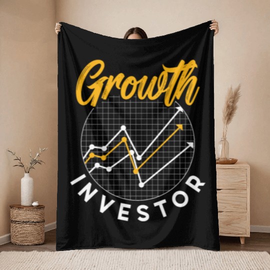 Growth Investor Investing Invest Shareholder Throw Blankets