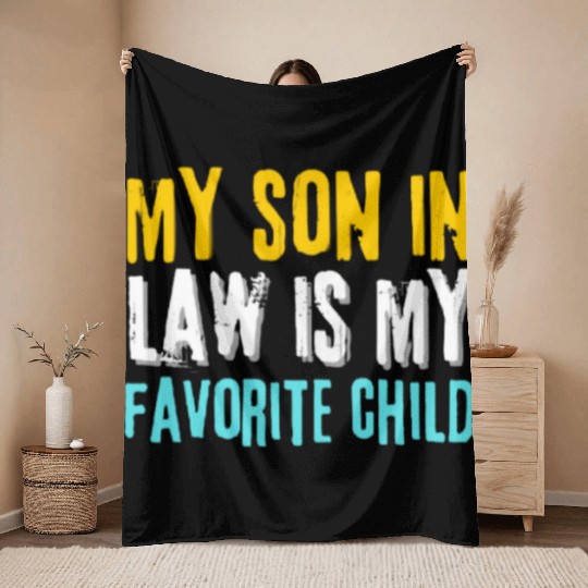 my son in law Throw Blankets