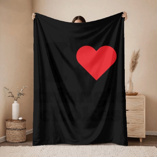 I Love Triangle BJJ Gear Throw Blankets