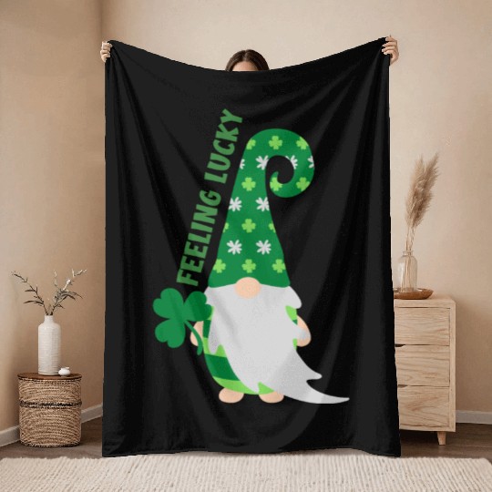 Feeling Lucky Throw Blankets