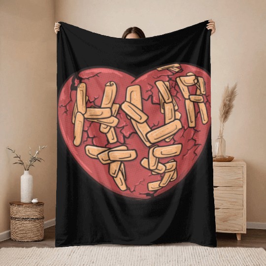 lovehurts Throw Blankets