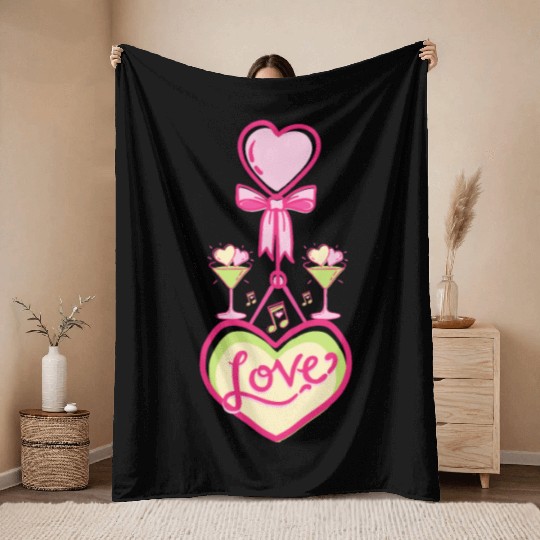 Love - Valentine's day Throw Blankets