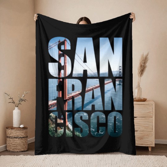 San francisco Throw Blankets