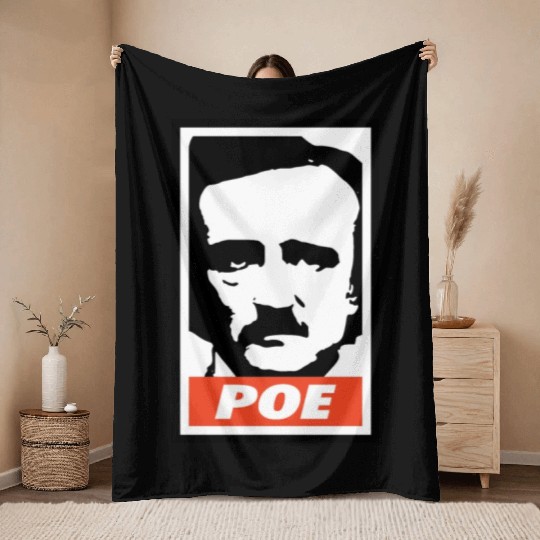 Edgar Allan Poe Throw Blankets