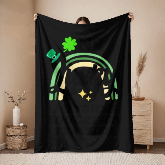 Physical education teacher, St Patrick's Day Gift Throw Blankets