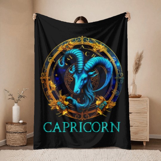 Embrace Your Capricorn Identity: Capricorn Pride Z Throw Blankets
