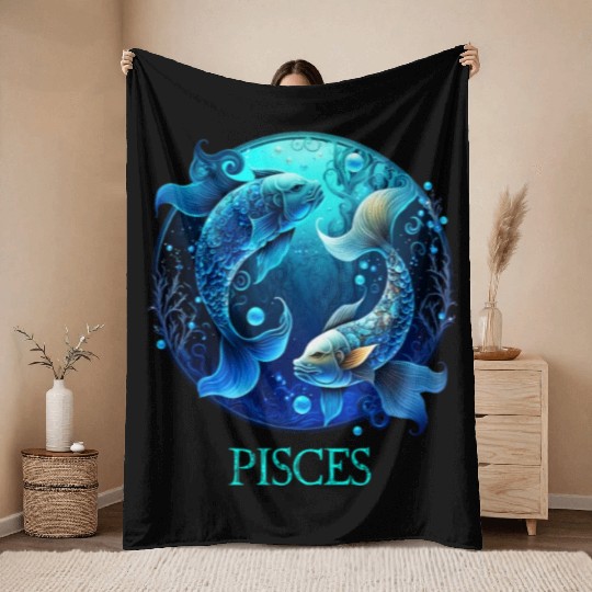 Embrace Your Pisces Identity: Pisces Pride Zodiac Throw Blankets