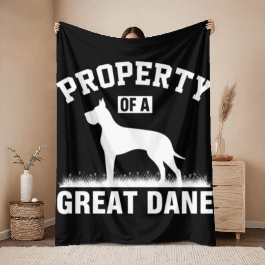 Great Dane Dogs, Great Danes Throw Blankets