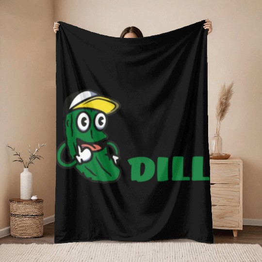 I'm Kind of a Big Dill Cute Pickle for Baby, Baby Throw Blankets