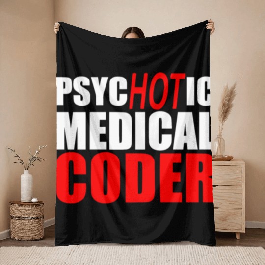 Medical Coder , Programmer Throw Blankets