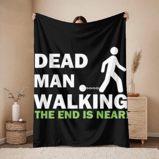 Dead Man Walking Bachelor Party Wedding Groom Throw Blankets