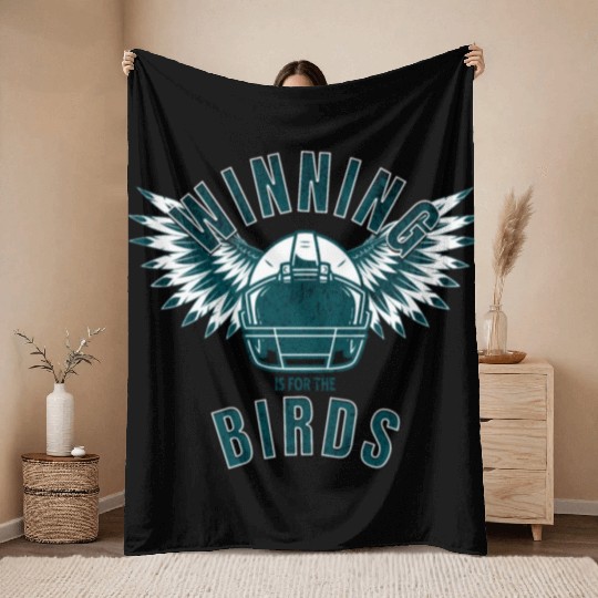Vintage Philadelphia FLY EAGLES FLY Throw Blankets