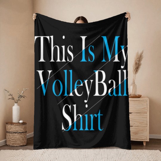 This Is My Volleyball Throw Blankets