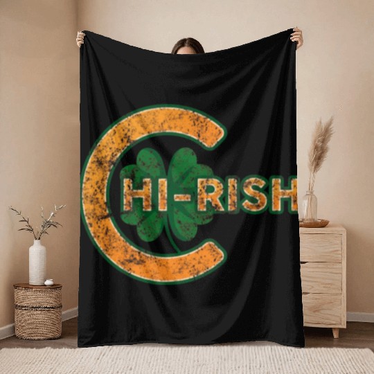 Chirish Chicago Irish Gifts Saint Patricks Day Throw Blankets