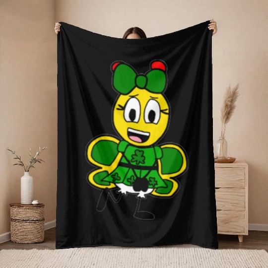 St Patrick s Day Belle Throw Blankets