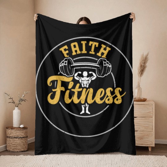 Faith Fitness - Gym Throw Blankets