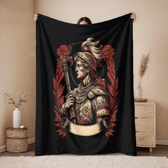 Firefighter Prayer St. Florian Saint of Throw Blankets