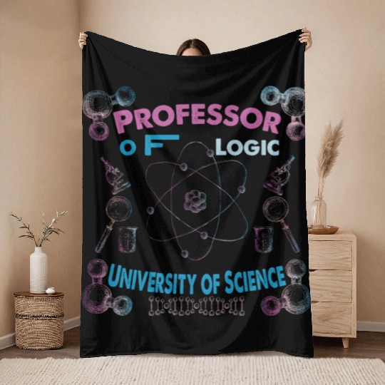 Professor Of Logic University of Science Throw Blankets