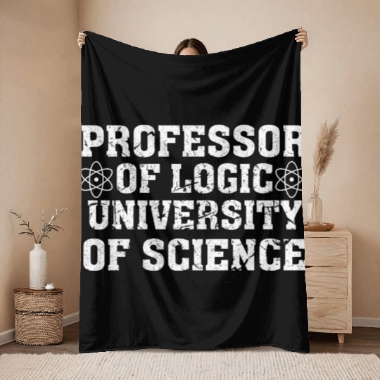 Professor Of Logic University of Science Throw Blankets