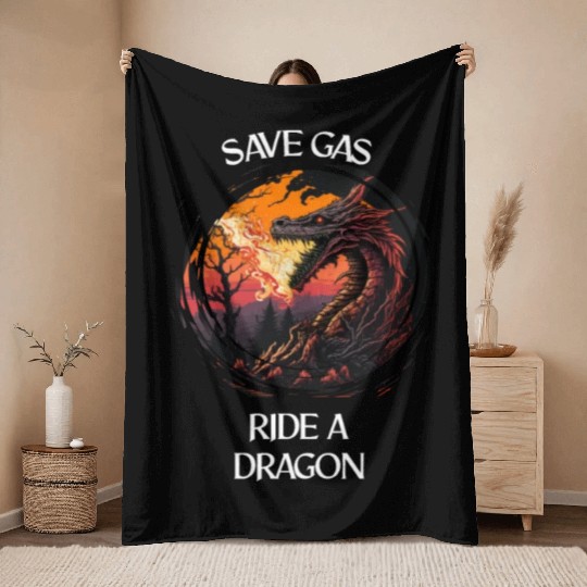 Mythical Creature Dragons Gift Men Dragon for a Throw Blankets