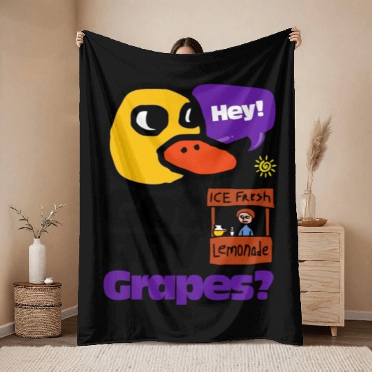 The Duck Song Got Any Grapes 1 Throw Blankets