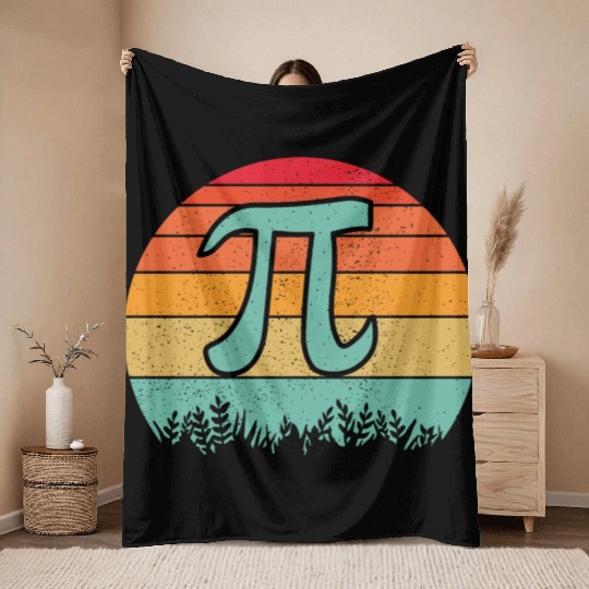 Pi Day Throw Blankets