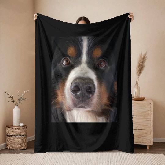 Bernese Mountain Dog Throw Blankets