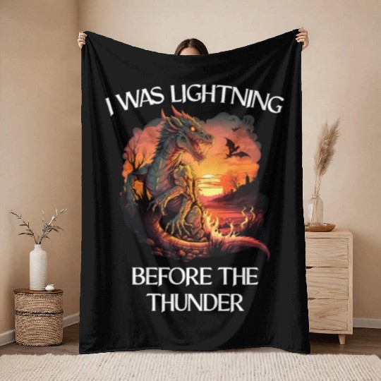 Mythical Creature Dragons Gift Men Dragon for a Throw Blankets