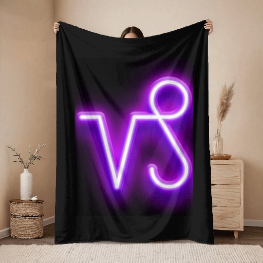 Capricorn Design Throw Blankets