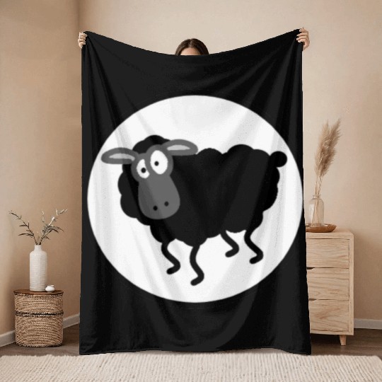 Black Sheep Throw Blankets