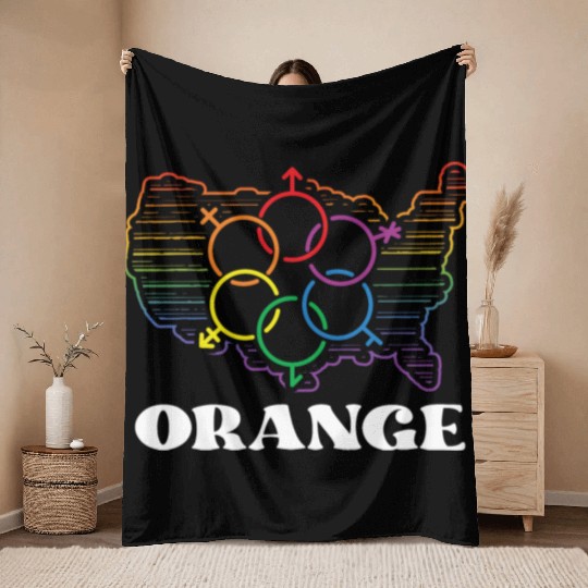 Pride Month Pride Flag LGBT Community LGBTQ Flag Throw Blankets