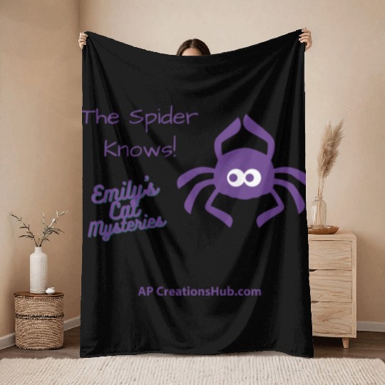 The spider knows book 3 Throw Blankets