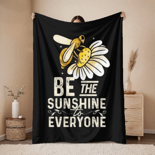 Beekeeper and Plant Lover Gift Throw Blankets