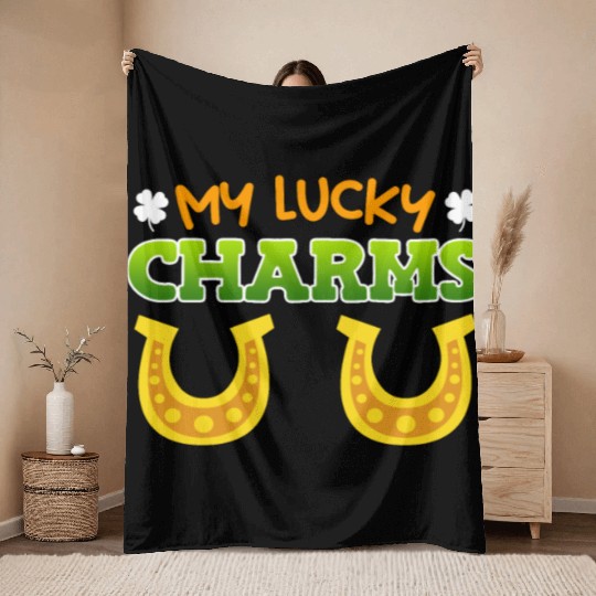 My Lucky Charms St. Patrick's Day Throw Blankets