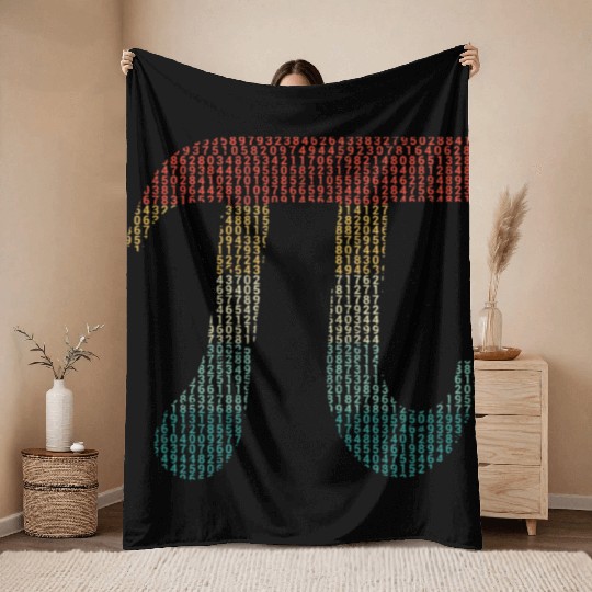 Numbers Pi Day 3 14159 Math Throw Blankets