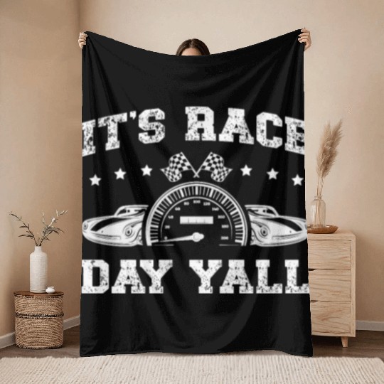 Motorsport Car Racer Motorcycle Offroading Racing Throw Blankets