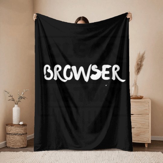 Clear Browser History Throw Blankets