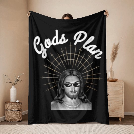 Gods Plan Throw Blankets