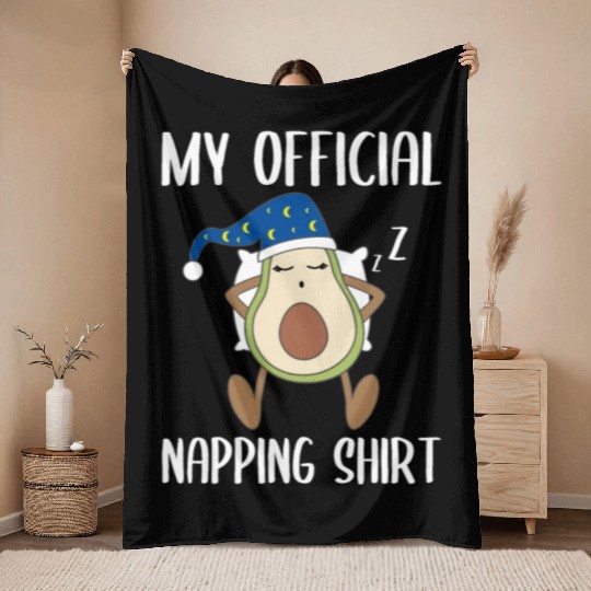 My Official Napping Throw Blankets Avocado Gift