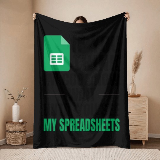 Im Cool Wait See My Spreadsheet Excel Throw Blankets