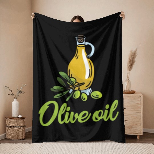 Olive Oil Throw Blankets
