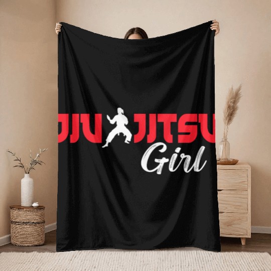 Brazilian Jiu Jitsu MMA Bjj Hugger Throw Blankets